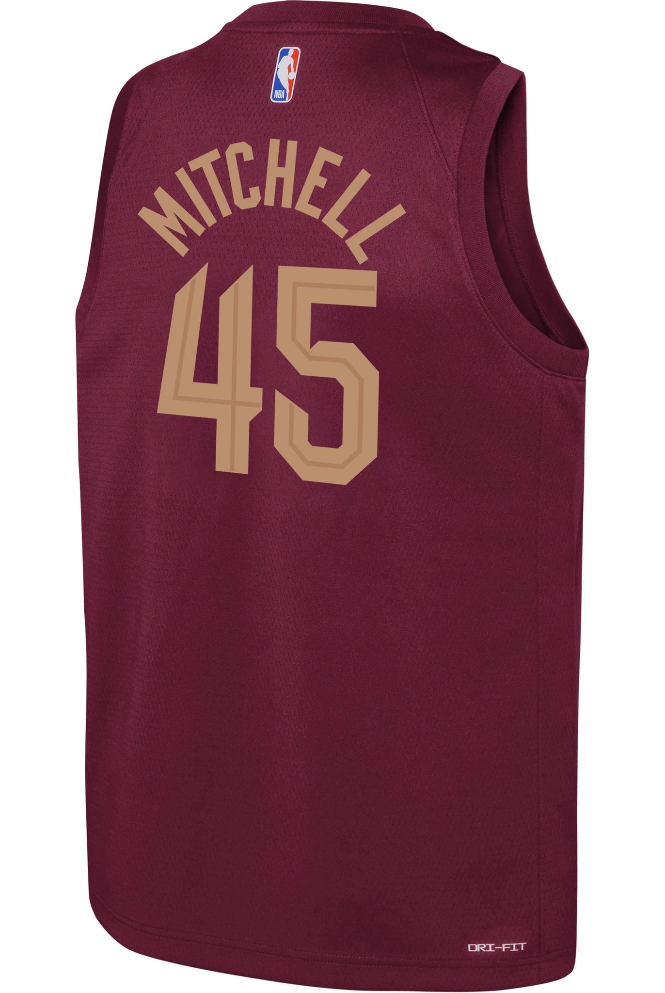 Nike Youth Cleveland Cavaliers Donovan Mitchell #45 Red Swingman Jersey, Boys', Large