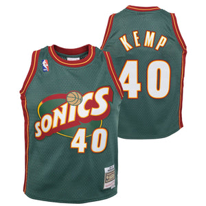Shawn Kemp Seattle Supersonics HWC Youth NBA Swingman Jersey