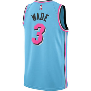 Dwyane Wade 'Vice Wave' Miami Heat City Edition NBA Swingman Jersey