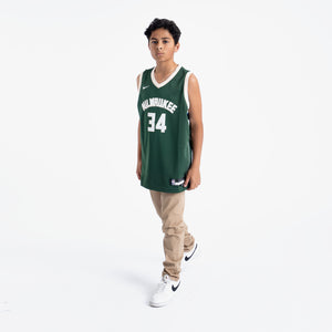 Giannis Antetokounmpo Milwaukee Bucks 2025 Icon Edition Youth NBA Swingman Jersey