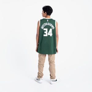 Giannis Antetokounmpo Milwaukee Bucks 2025 Icon Edition Youth NBA Swingman Jersey