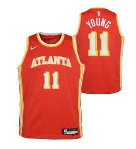 Trae Young Atlanta Hawks 2024 Icon Edition Youth NBA Swingman Jersey