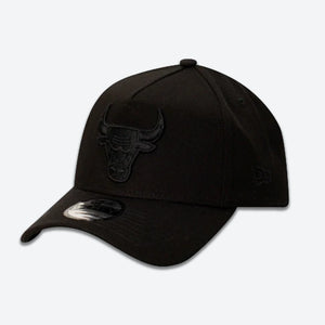 Chicago Bulls All-Black 9FORTY A-Frame NBA Snapback Hat
