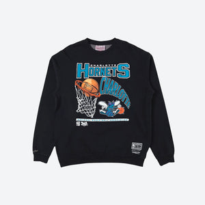 Charlotte Hornets Vintage Hoop NBA Crew Neck Jumper