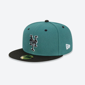 New York Mets Pine Black 59FIFTY MLB Fitted Hat