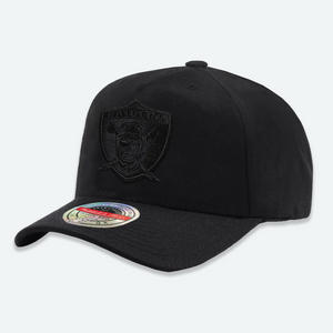 Las Vegas Raiders All-Black Classic Stretch NFL Snapback Hat