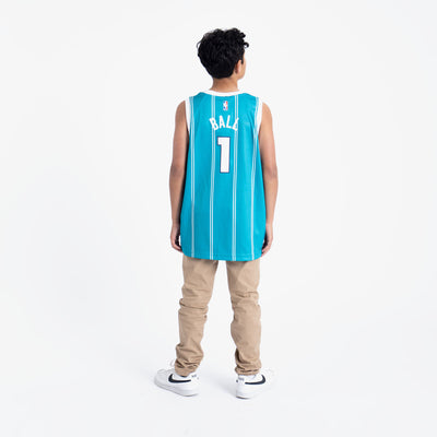 Preschool Jordan Brand LaMelo Ball Teal Charlotte Hornets Swingman Player Jersey - Icon Edition