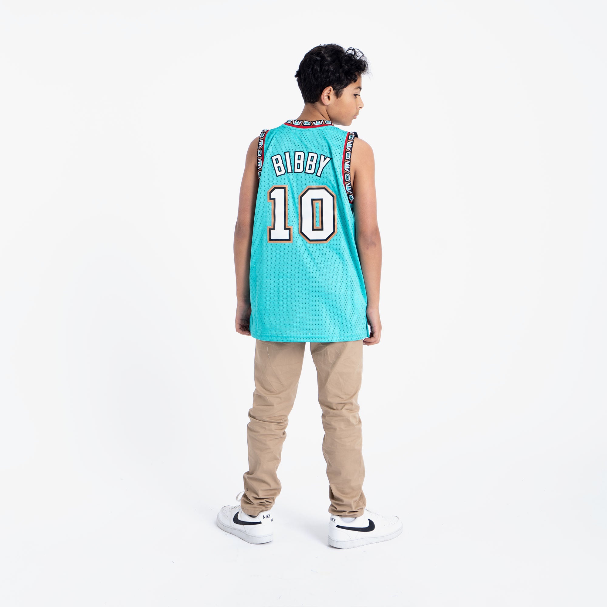 Women's Mitchell & Ness Vancouver Grizzlies NBA Mike Bibby Basketball Jersey