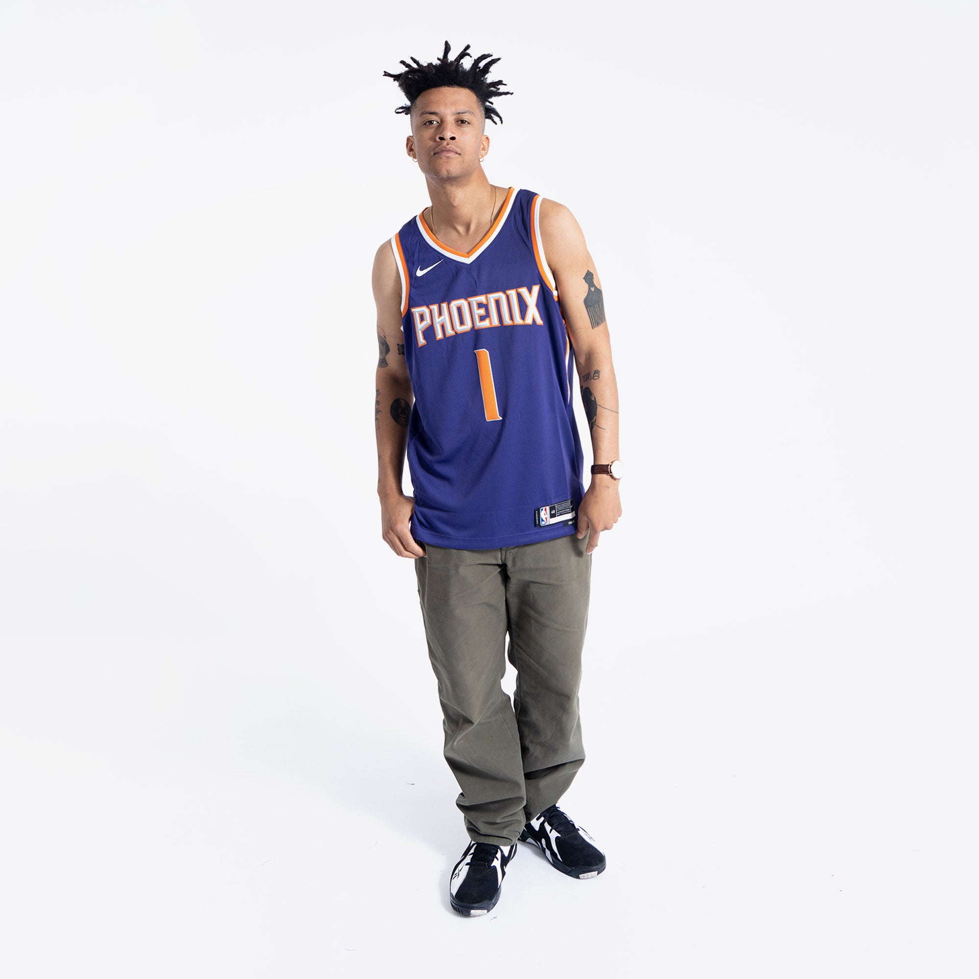 Devin Booker Phoenix Suns 2023 Select Series Nike Men's Dri-Fit NBA Swingman Jersey in Orange, Size: Medium | FD6233-860