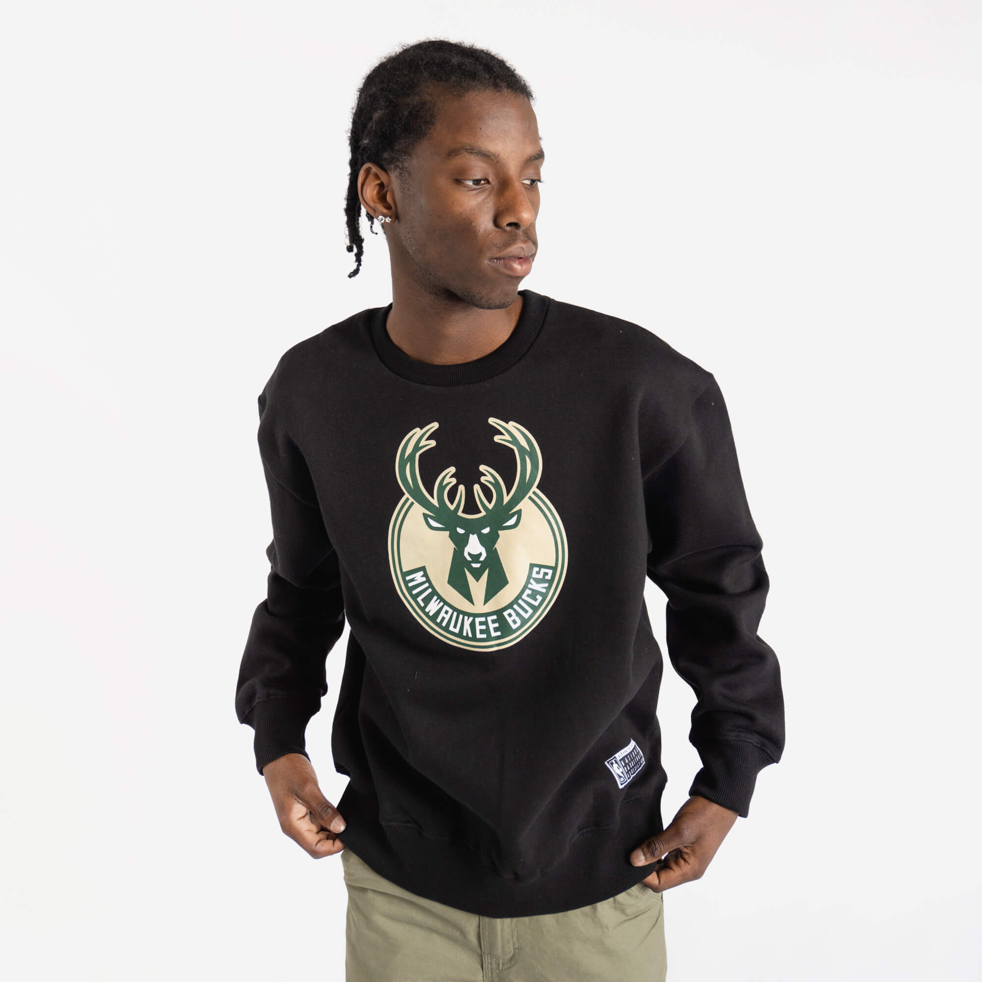 Milwaukee Bucks Team Logo NBA Crew Neck Jumper – Basketball Jersey