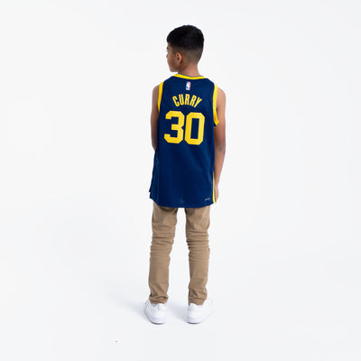 Youth Golden State Warriors Stephen Curry Nike White Hardwood Classics  Swingman Player Jersey - San Francisco Classic