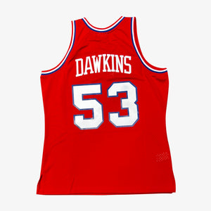Darryl Dawkins Philadelphia 76ers Hardwood Classics Throwback NBA Swingman Jersey