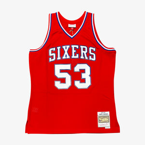 Darryl Dawkins Philadelphia 76ers Hardwood Classics Throwback NBA Swingman Jersey