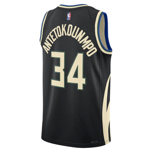Giannis Antetokounmpo Milwaukee Bucks 2024 Statement Edition NBA Swingman Jersey