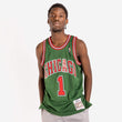 Chicago Bulls Derrick Rose #1 Nba Throwback Black Jersey - Bluefink