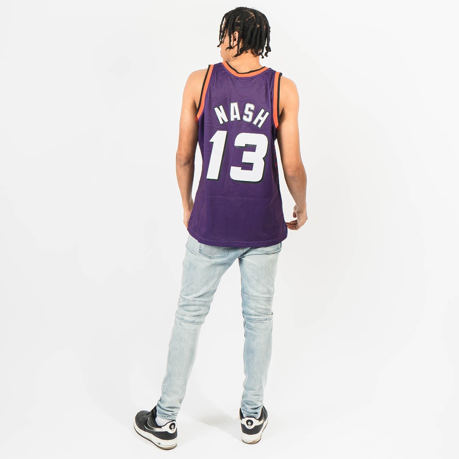 Men's Phoenix Suns Steve Nash Mitchell & Ness Purple 1996-97 Hardwood Classics Swingman Jersey