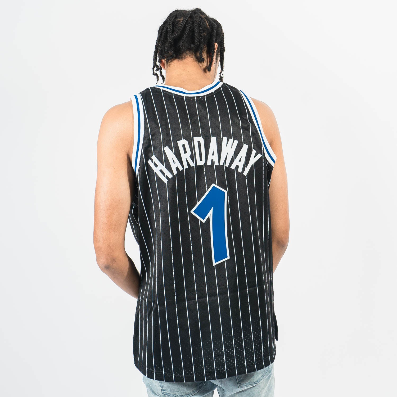 Big & Tall Men's Penny Hardaway Orlando Magic Mitchell and Ness Swingman Blue 1995 All Star Throwback Jersey