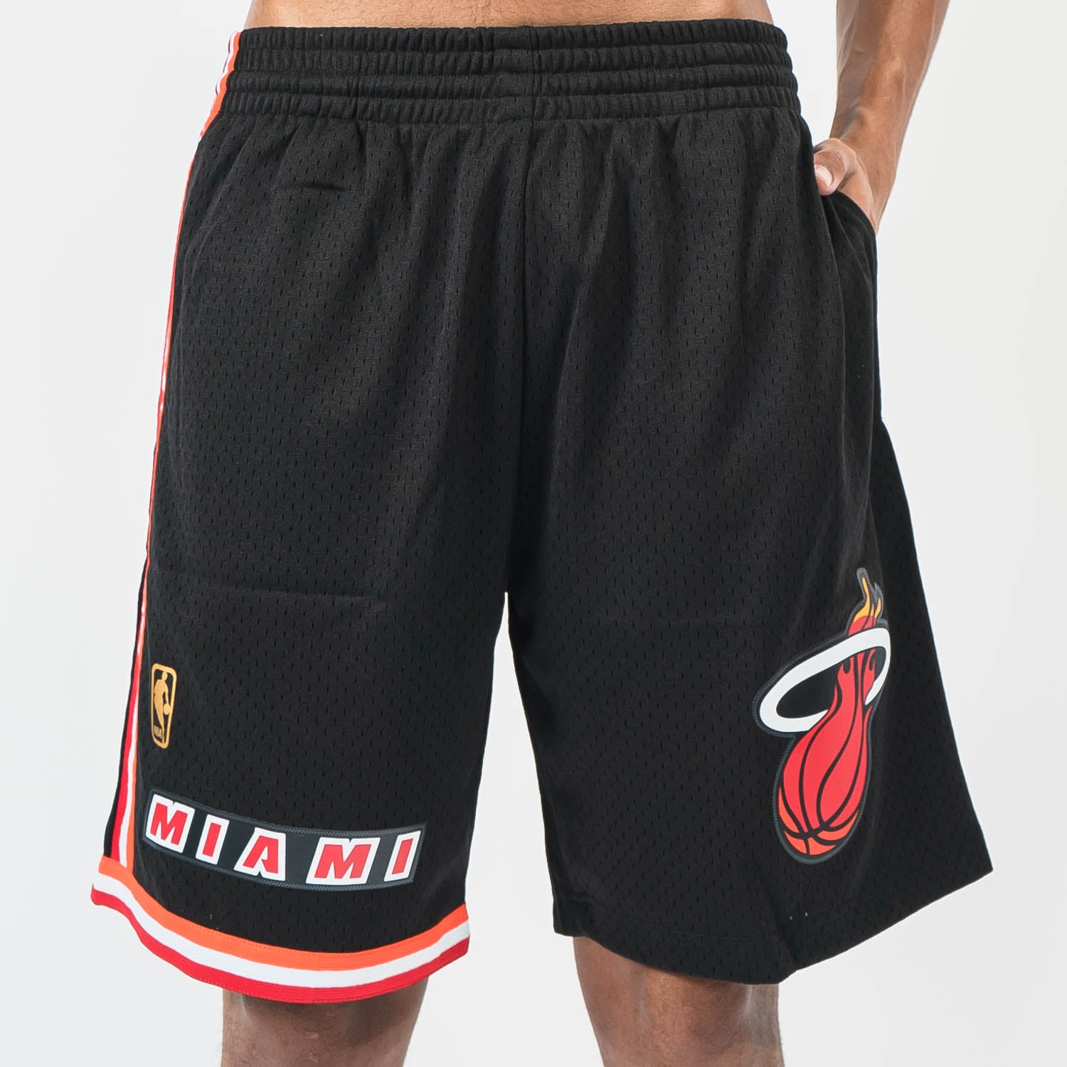 MiamiHeatmen Throwback Basketball Shorts Pocket Pant Pantalon