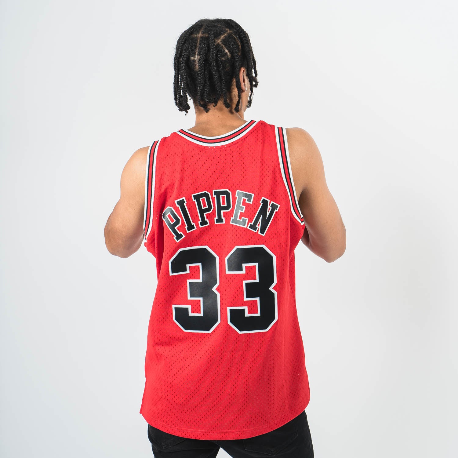  Scottie Pippen Chicago Bulls Red Stripe Youth 8-20 Hardwood  Classic Soul Swingman Player Jersey - Small 8 : Sports & Outdoors