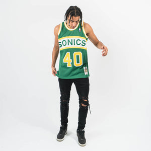 Shawn Kemp Seattle Supersonics HWC Throwback NBA Swingman Jersey