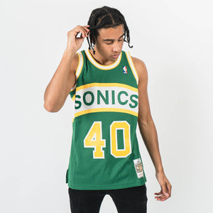 Shawn Kemp Seattle Supersonics HWC Throwback NBA Swingman Jersey