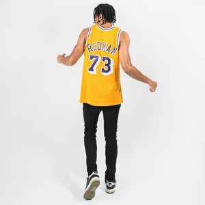 Dennis Rodman Los Angeles Lakers HWC Throwback NBA Swingman Jersey