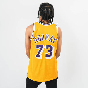 Dennis Rodman Los Angeles Lakers HWC Throwback NBA Swingman Jersey