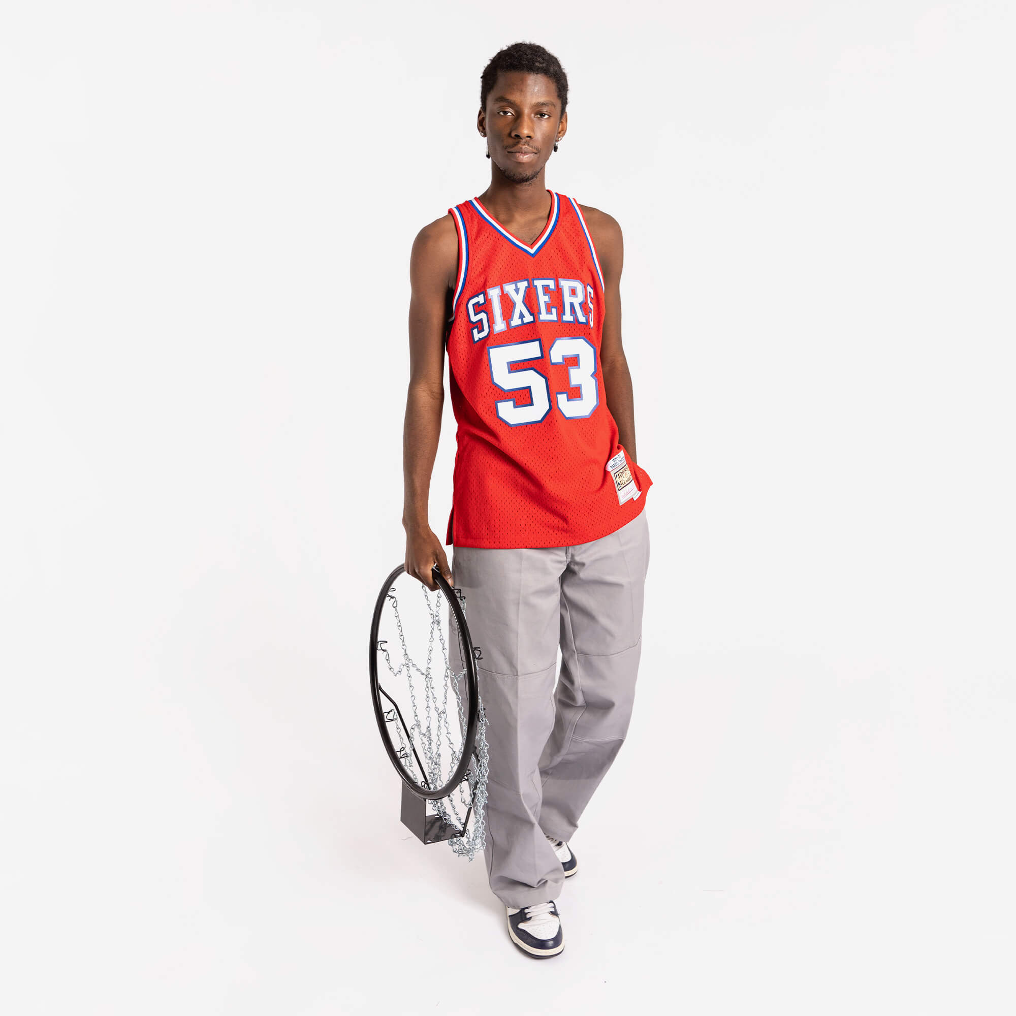 Darryl Dawkins #53 Philadelphia 76ers 1979-80 Mitchell & Ness Swingman NBA Jersey Red
