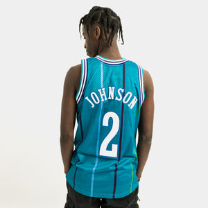 Larry Johnson Charlotte Hornets Throwback NBA Swingman Jersey