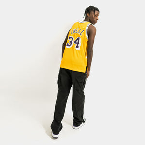 Shaquille O'Neal Los Angeles Lakers HWC Throwback NBA Swingman Jersey