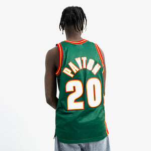 Gary Payton Seattle Supersonics Hardwood Classics Throwback NBA Swingman Jersey