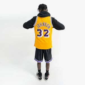 Magic Johnson Los Angeles Lakers Throwback NBA Swingman Jersey
