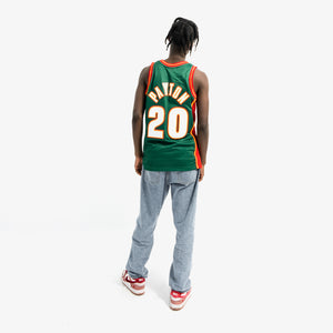 Gary Payton Seattle Supersonics Hardwood Classics Throwback NBA Swingman Jersey