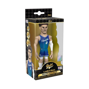 LaMelo Ball Charlotte Hornets City Edition 5" NBA Premium Vinyl Gold Figure