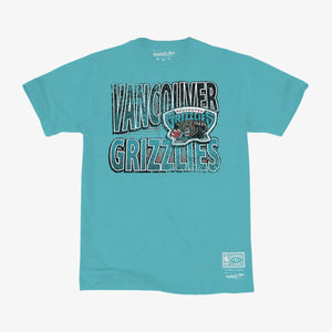 Vancouver Grizzlies Vintage Incline Stack NBA T-Shirt