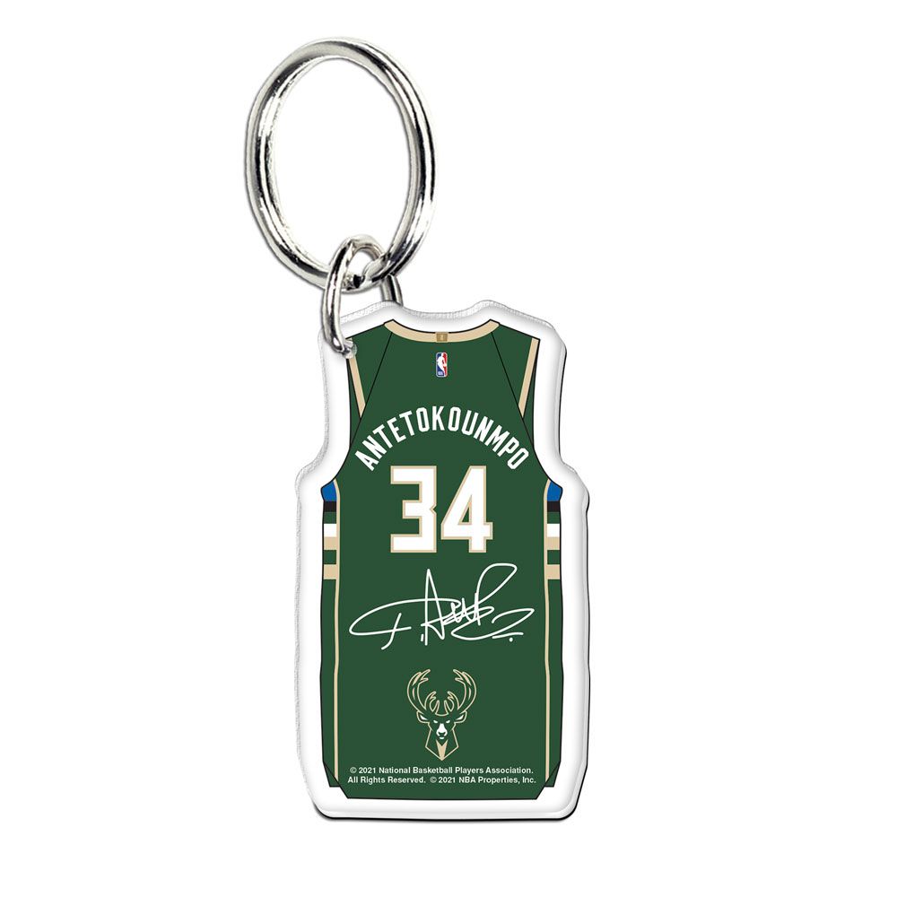 NBA Star Player Basketball Jersey Keychain Milwaukee Bucks Giannis  Antetokounmpo Jersey Silicone Pendant Keyring Accessories - AliExpress
