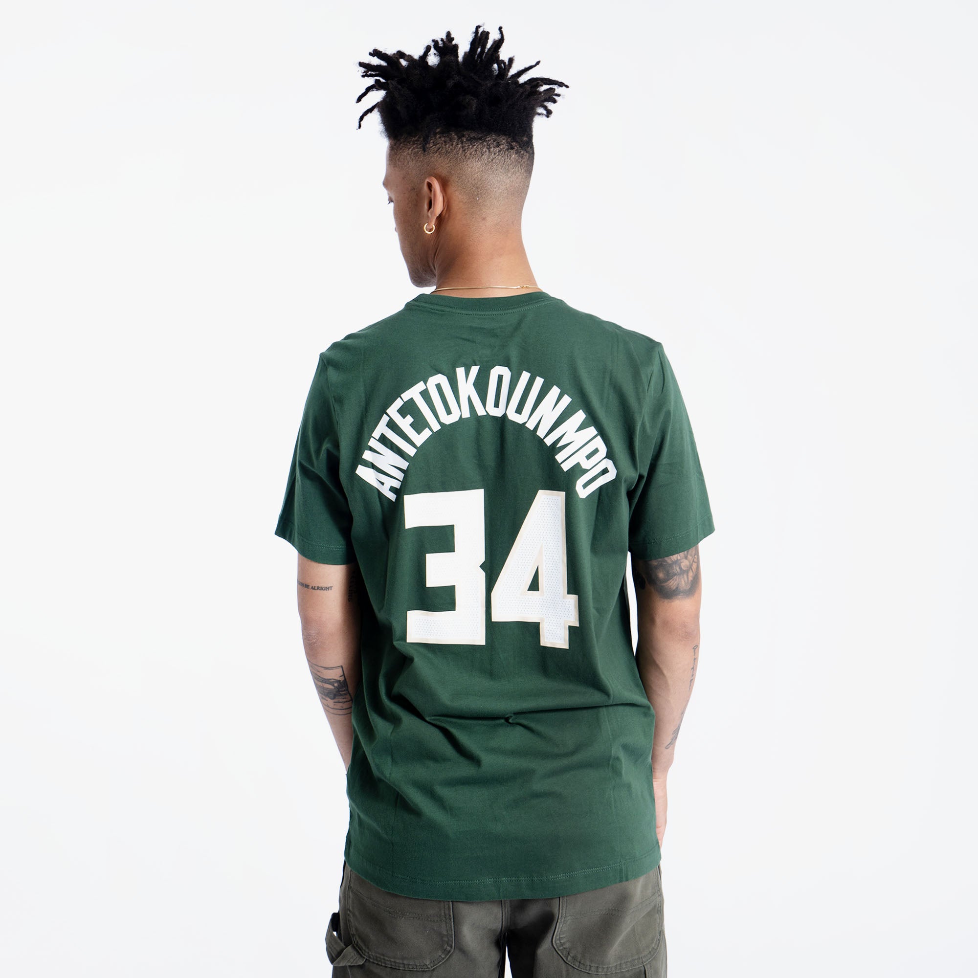 Giannis Antetokounmpo Milwaukee Bucks Nike Player Name & Number