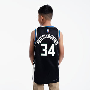 Giannis Antetokounmpo Milwaukee Bucks 2025 Statement Edition Youth NBA Swingman Jersey