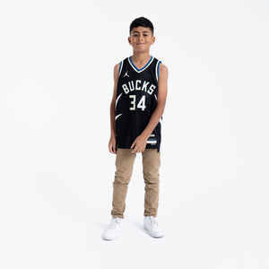 Giannis Antetokounmpo Milwaukee Bucks 2025 Statement Edition Youth NBA Swingman Jersey