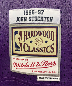 John Stockton Utah Jazz Hardwood Classics Throwback NBA Swingman Jersey