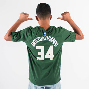 Giannis Antetokounmpo Milwaukee Bucks Icon Edition Youth NBA T-Shirt