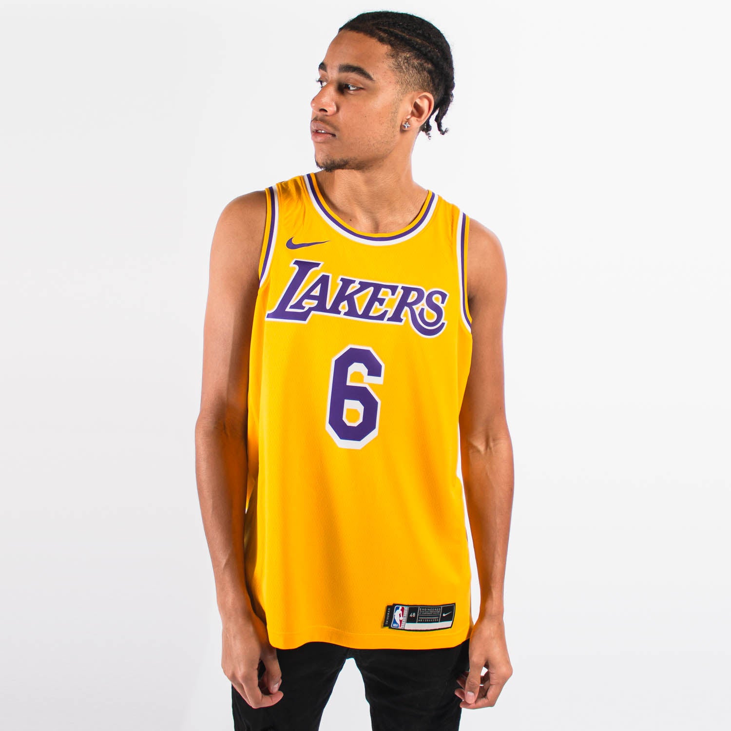 Nike lakers jersey wrong color Clearance