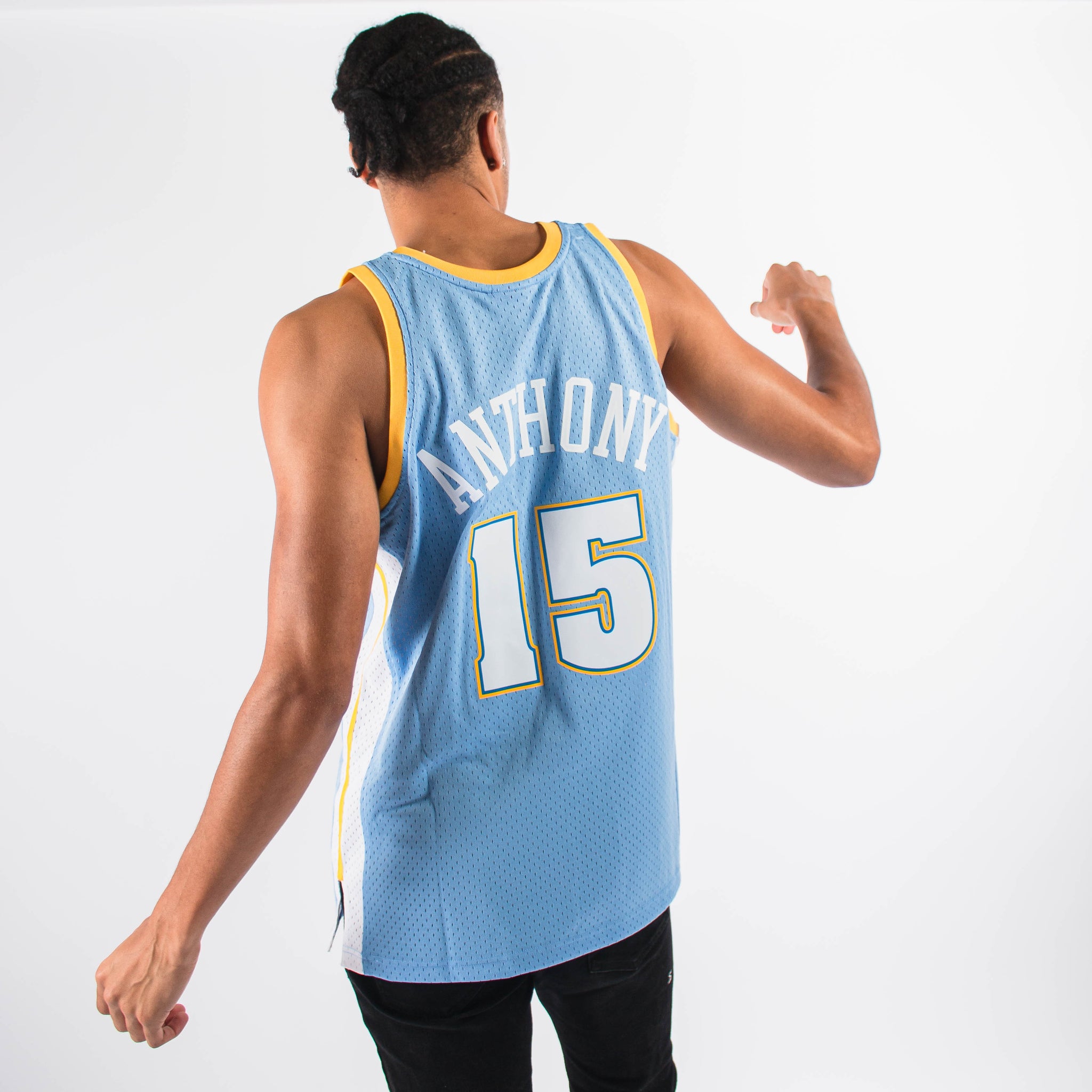 Carmelo Anthony Denver Nuggets HWC Throwback Rookie NBA Swingman Jerse –  Basketball Jersey World