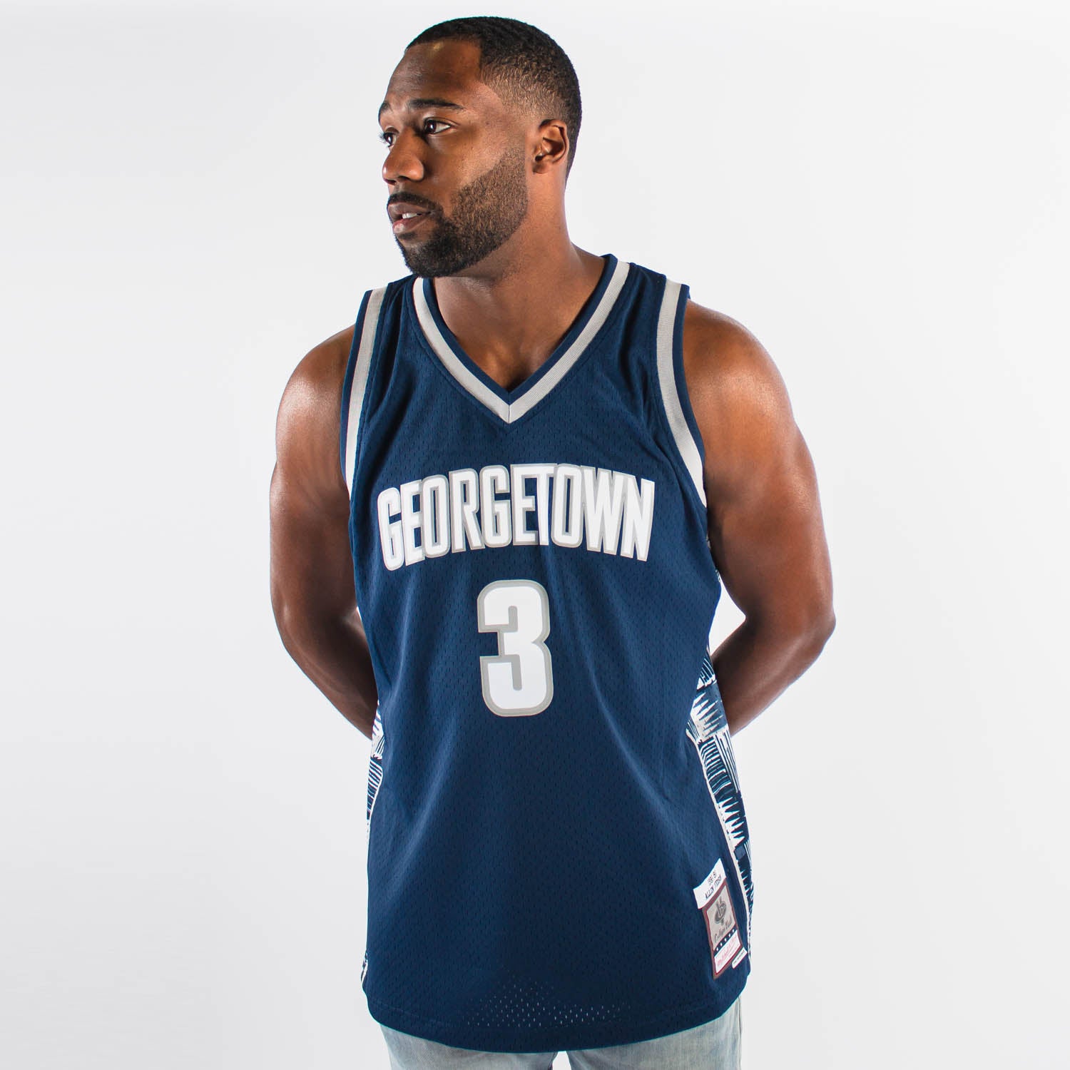 Allen Iverson 'Black Edition' Georgetown Hoyas College NCAA Authentic – Basketball  Jersey World