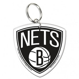Brooklyn Nets Premium Acrylic Team Logo NBA Keyring