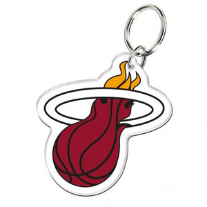 Miami Heat Premium Acrylic Team Logo NBA Keyring