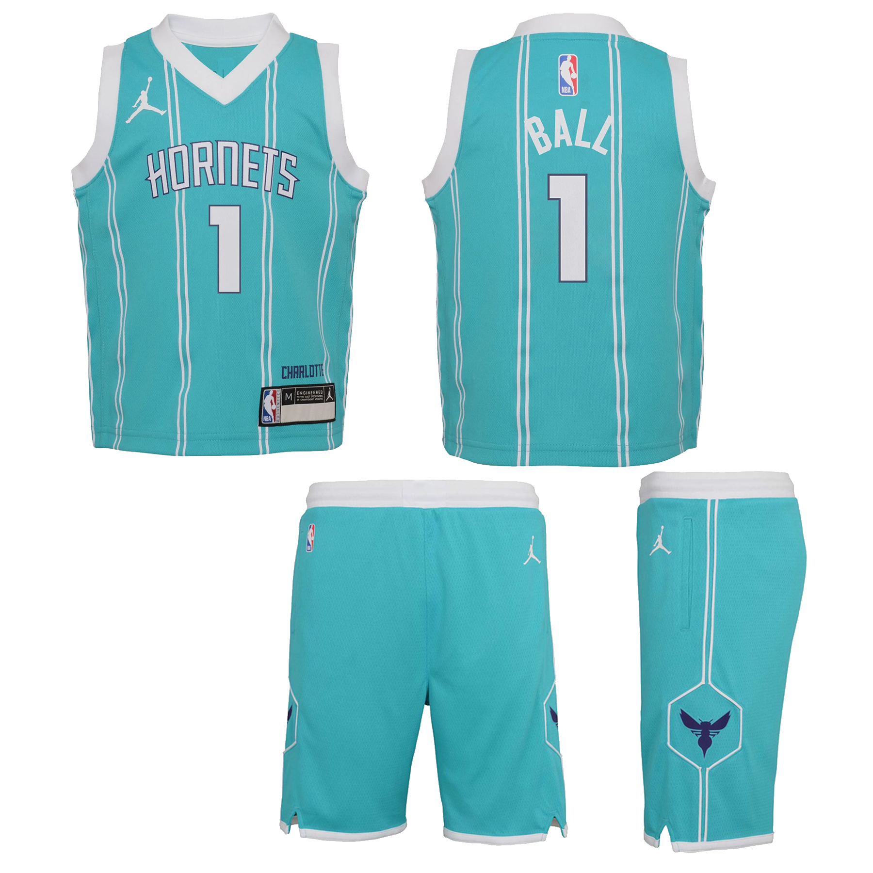 Nike Boys' Charlotte Hornets LaMelo Ball #1 City Edition Swingman Jersey
