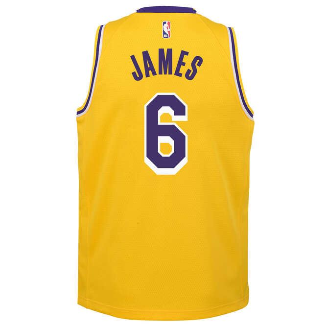 LeBron James Los Angeles Lakers 2023 Classic Edition Youth NBA Swingma – Basketball Jersey World