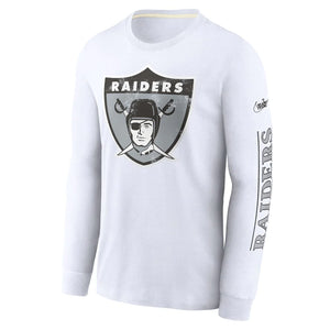 Las Vegas Raiders Historic Logo Long Sleeve NFL T-Shirt