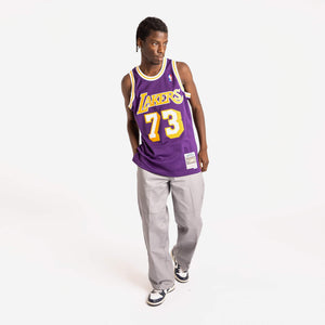Dennis Rodman Los Angeles Lakers HWC Throwback NBA Swingman Jersey